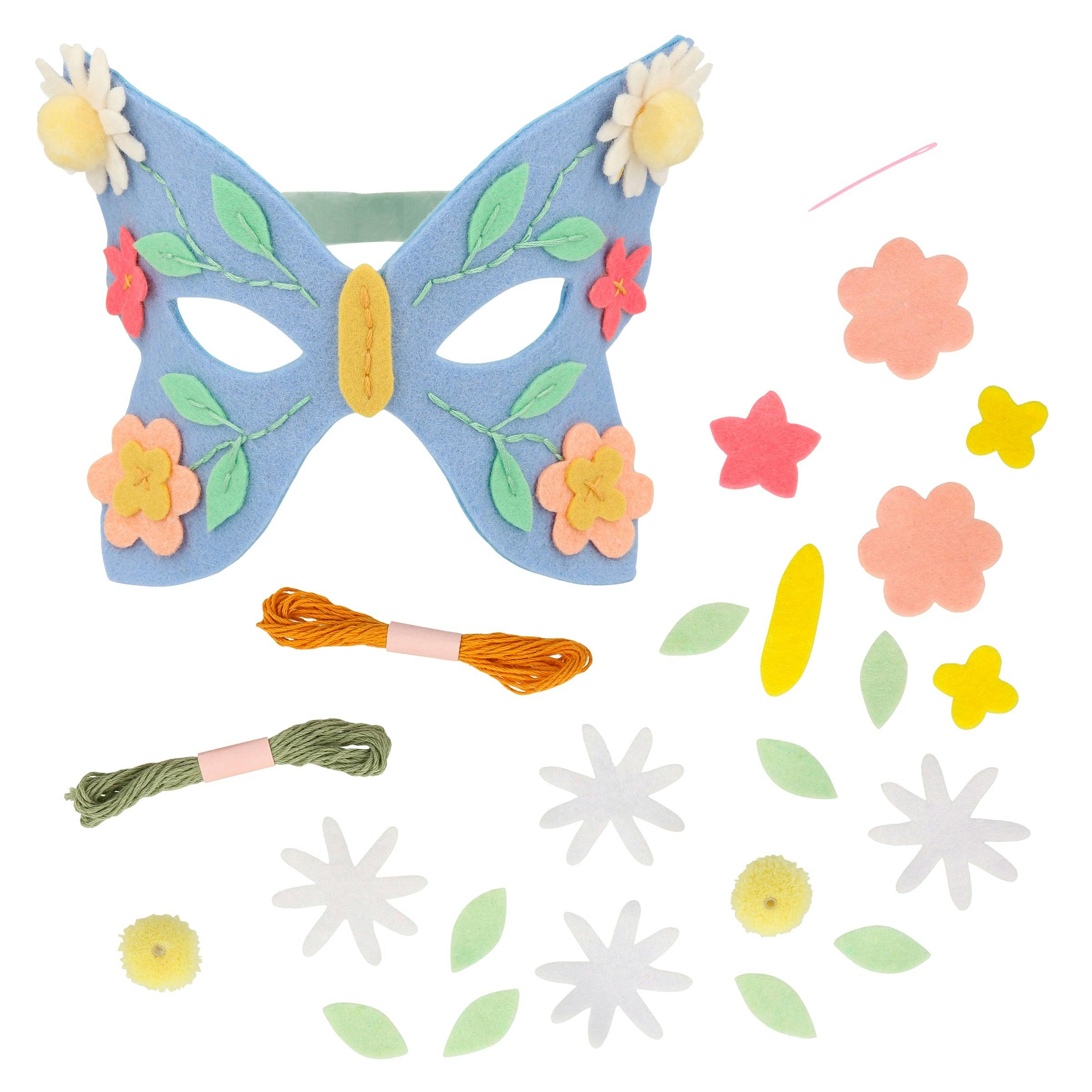 Flower Embroidery Mask