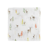 Cotton Muslin Swaddle Blanket - Oh Deer!