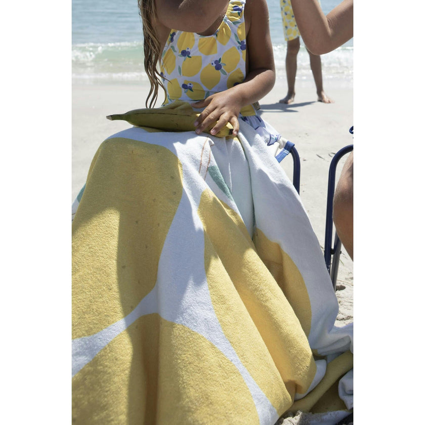 Lemonberry large beach towel