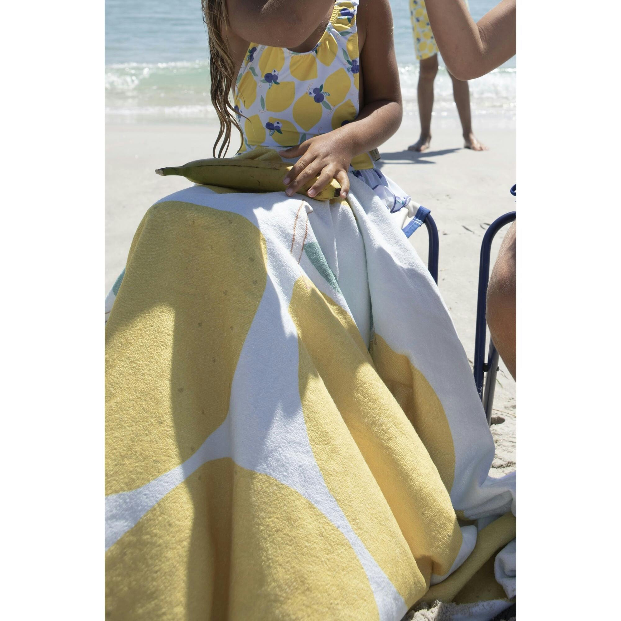 Lemonberry large beach towel
