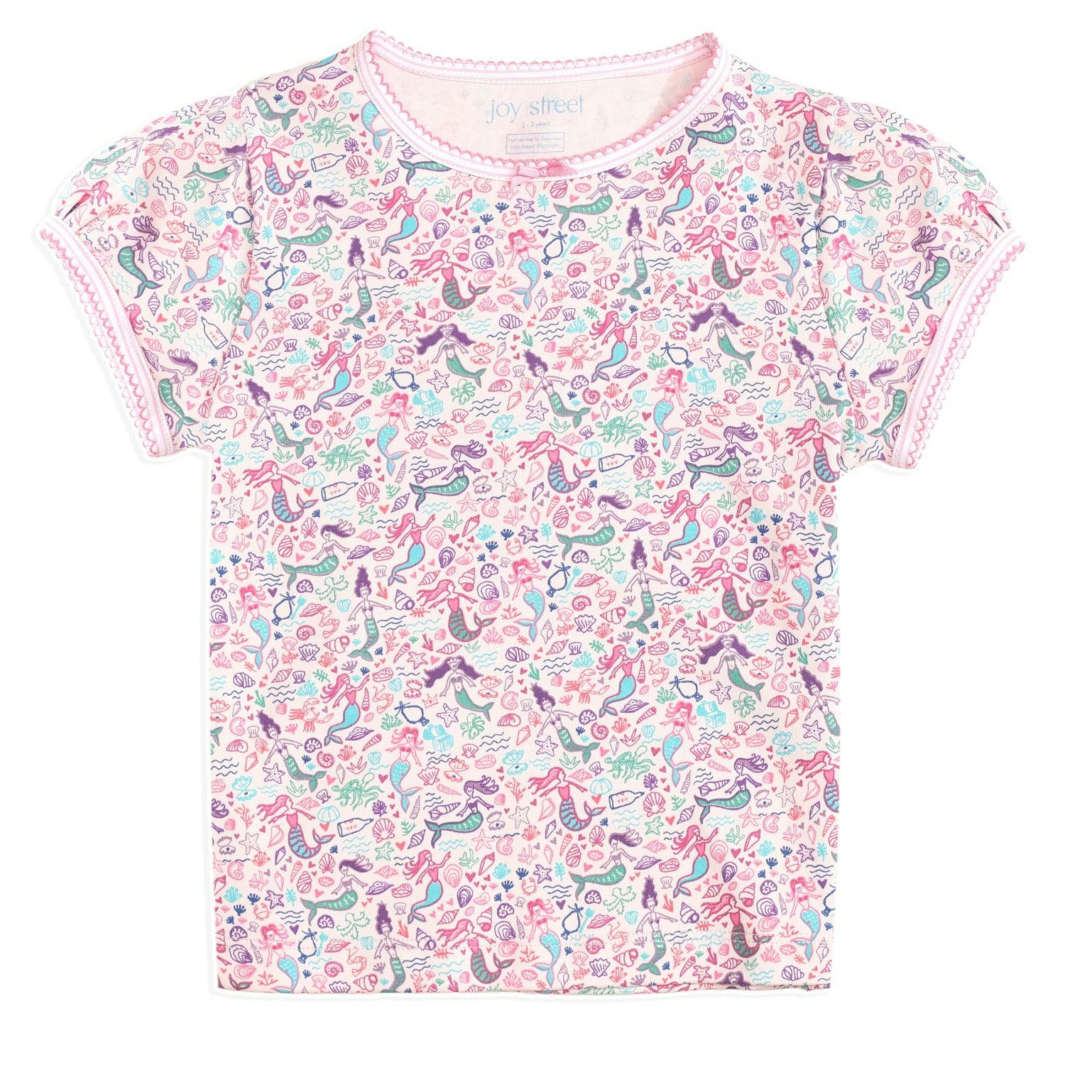 Mermaids Puff Sleeve Kids Camp Set