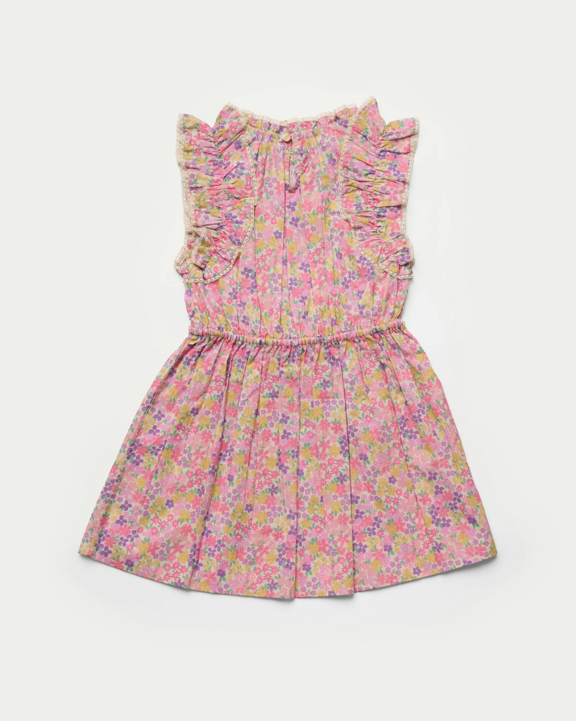 Florence Dress - Emma Floral Purple print