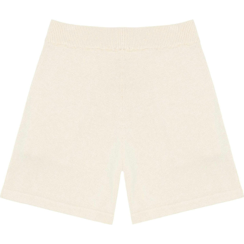 Women's Cream Knit Shorts