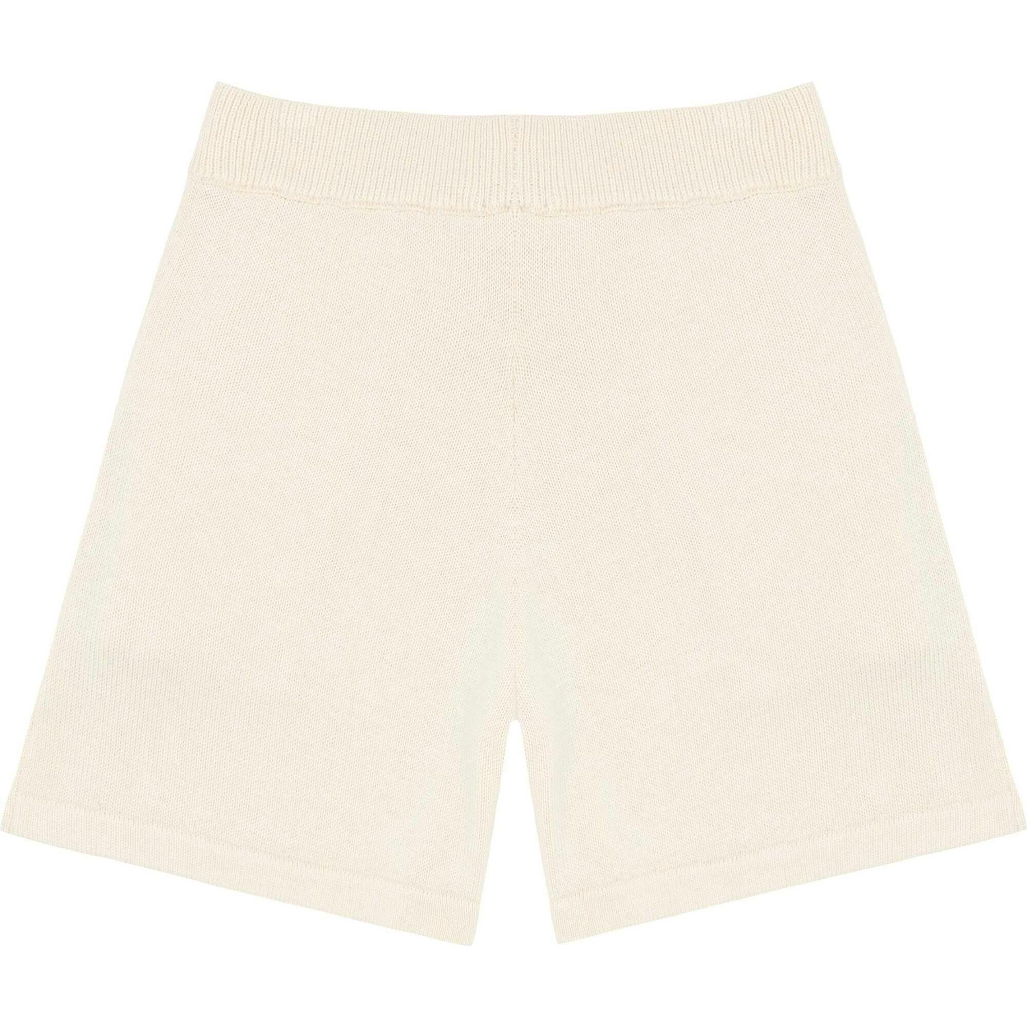 Women's Cream Knit Shorts