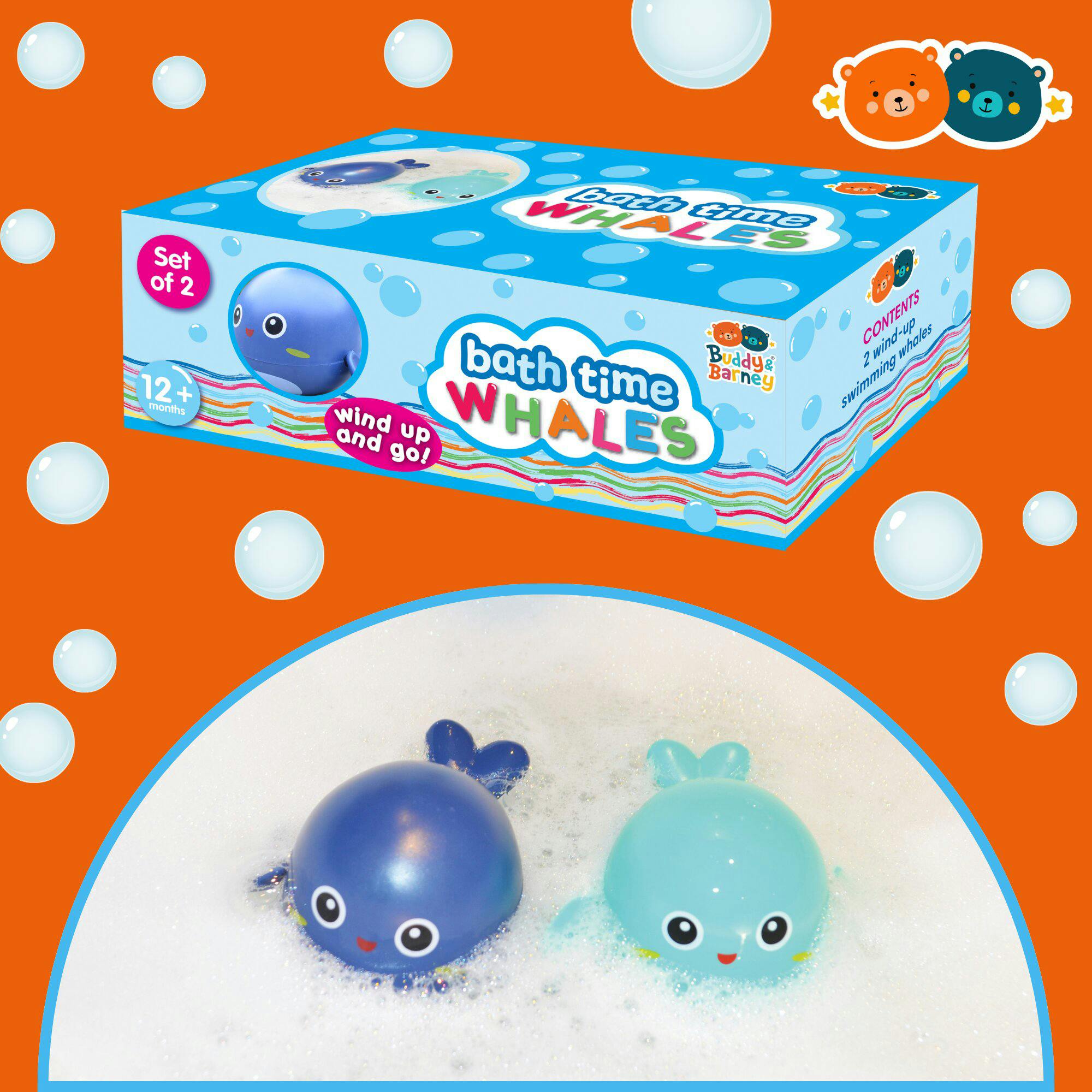 Bath Time: Wind-Up Whales