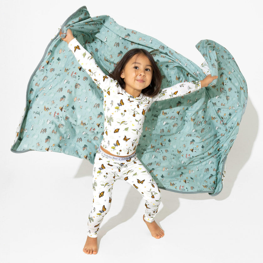 Monarch Butterfly Bamboo Kids Pajamas