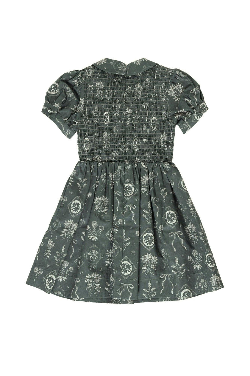 Mini Keegan Dress in Green Vintage Bouquet