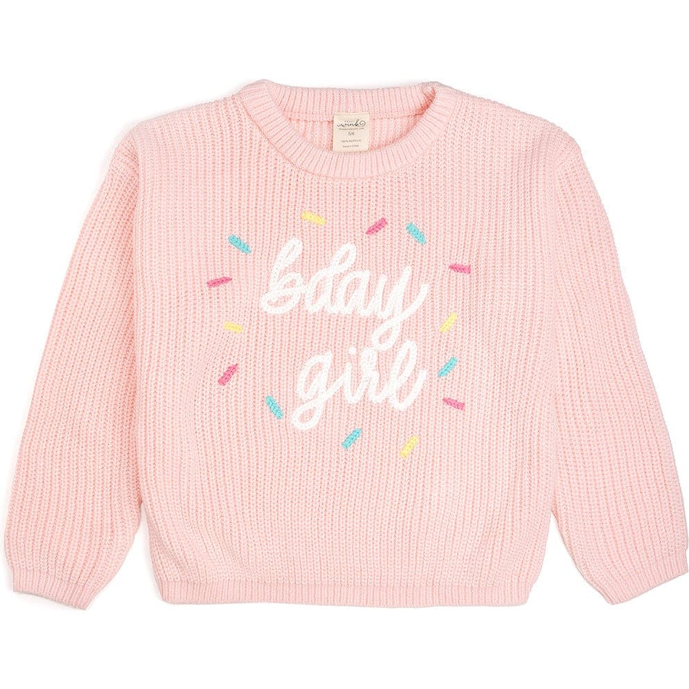 Birthday Girl Sprinkle Knit Sweater