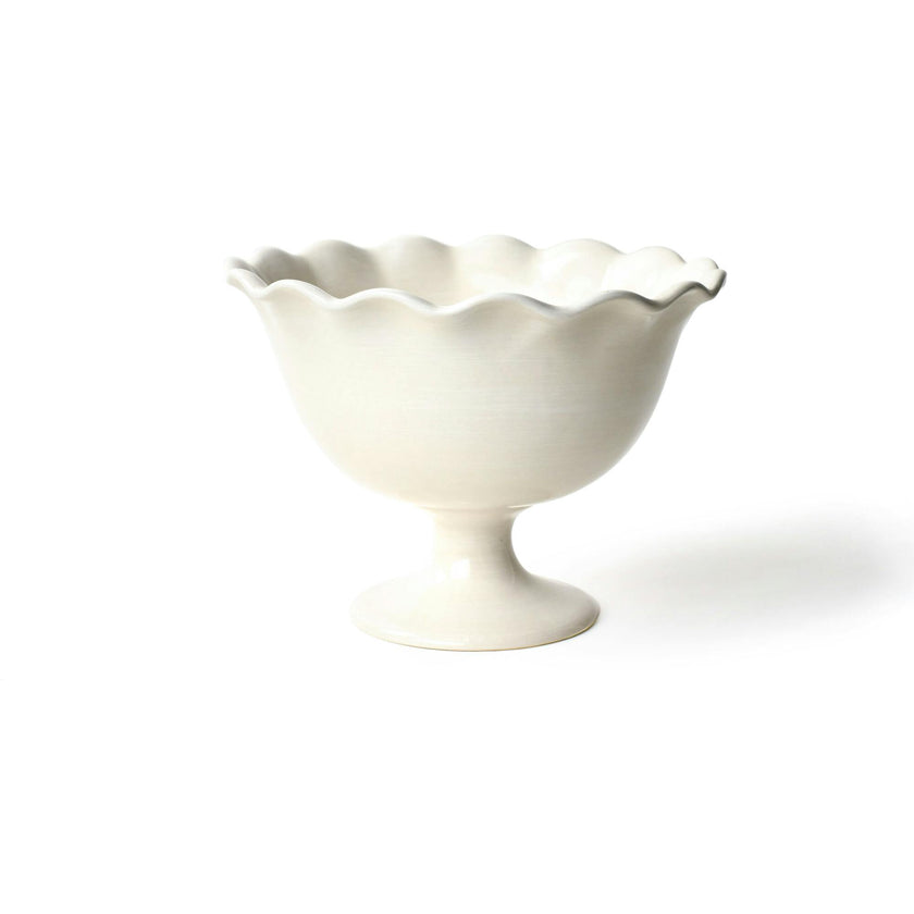 Signature White Ruffle Trifle Bowl