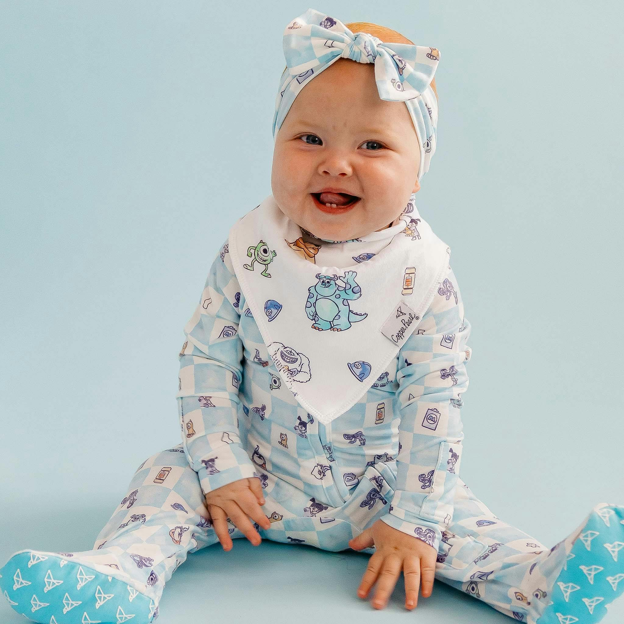 4 Pack Baby Bandana Bibs - Monsters, Inc. Medley