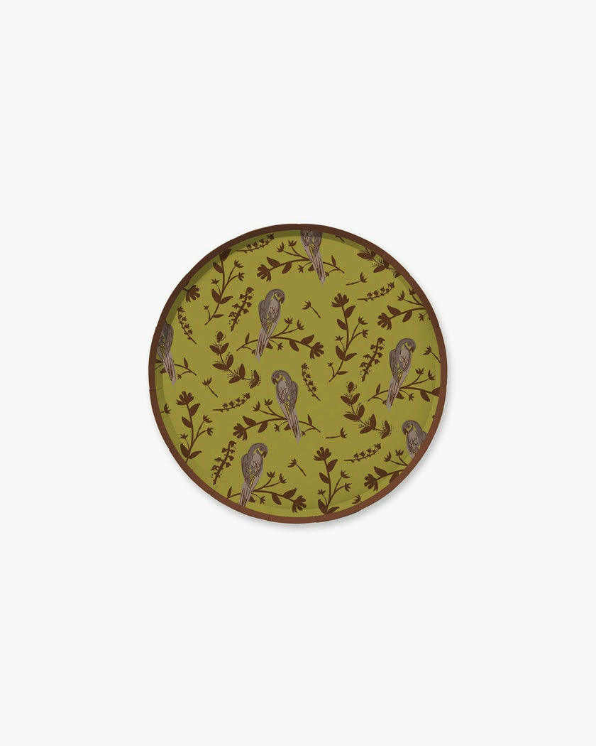 Garden Toile Hors d'Oeuvres Plate Set - Pistachio