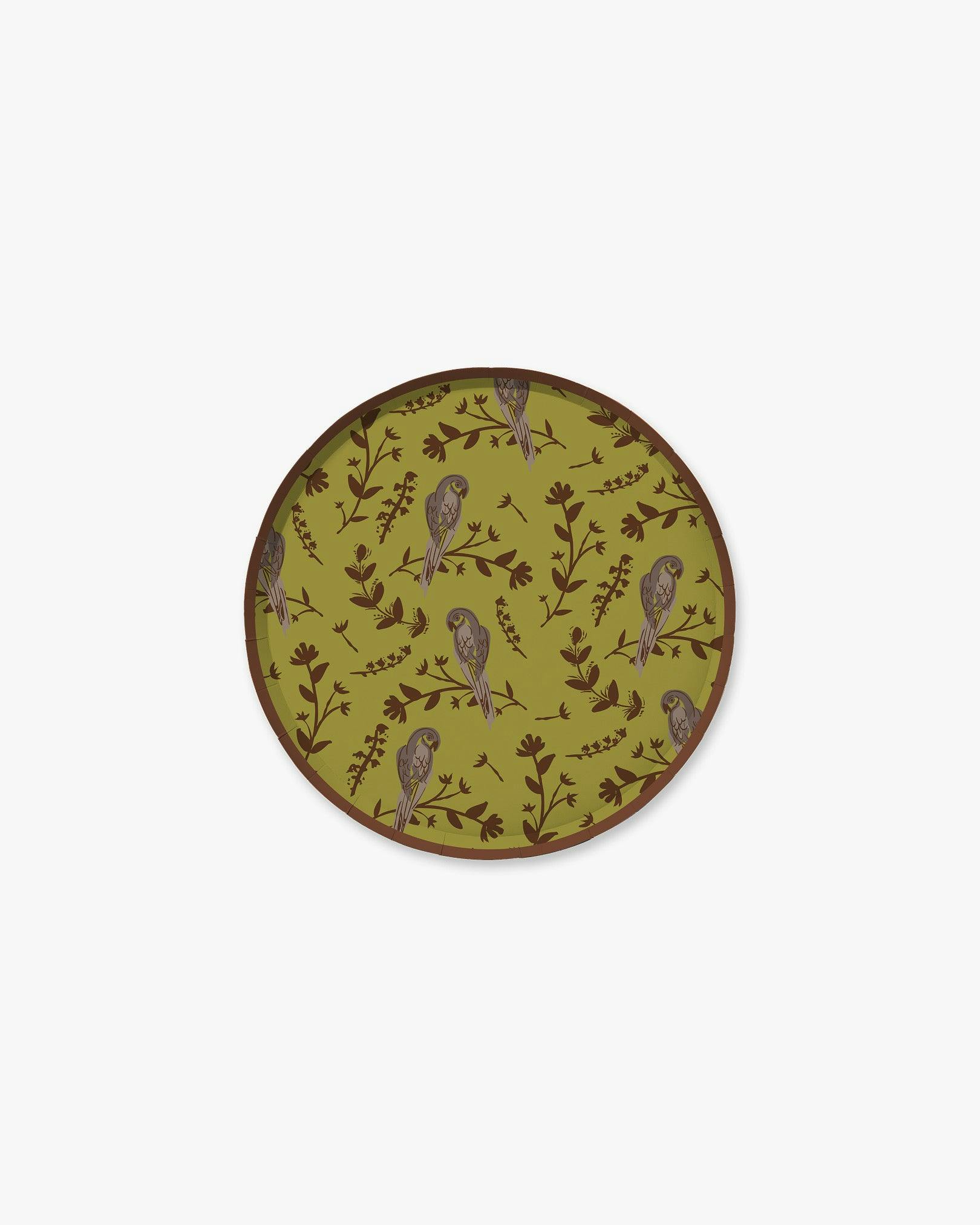 Garden Toile Hors d'Oeuvres Plate Set - Pistachio
