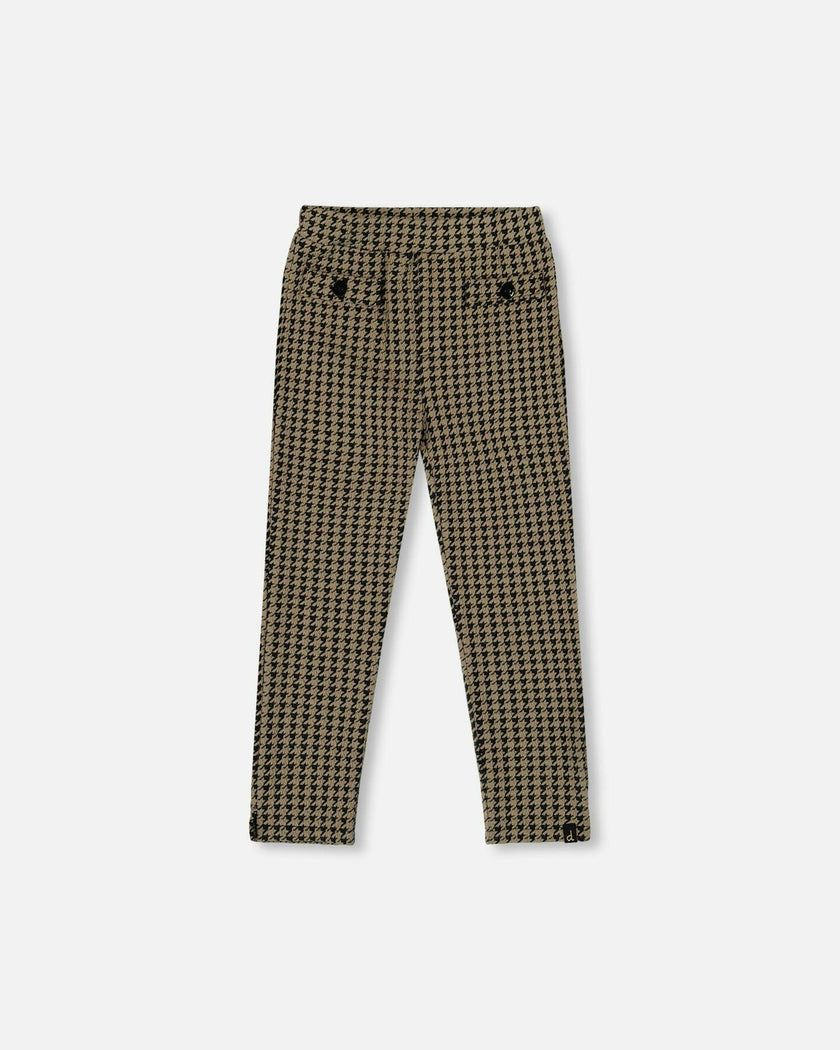 Jacquard Knit Pant with Welt Pocket