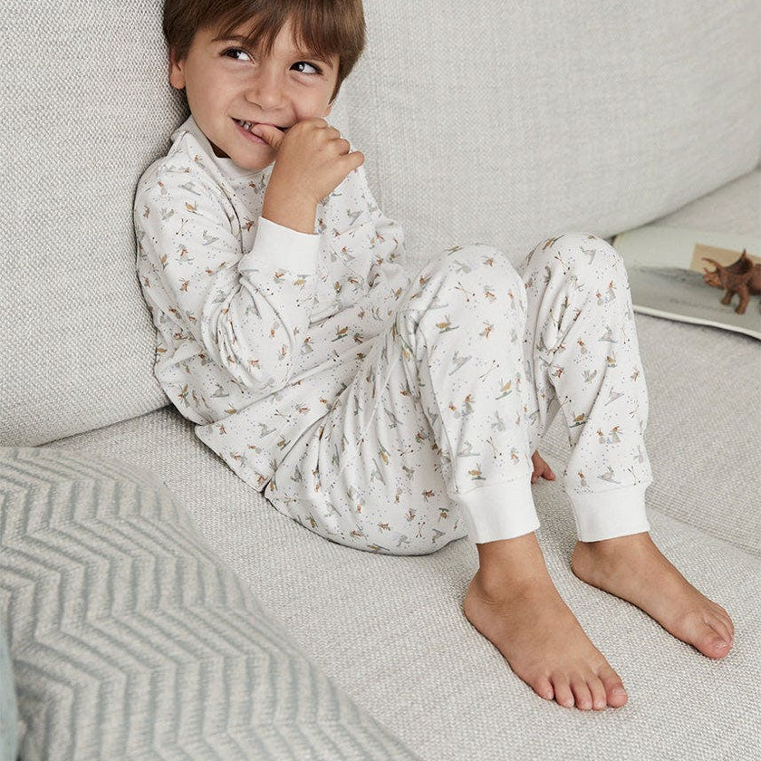 Kids Skiing Rabbits Pyjama