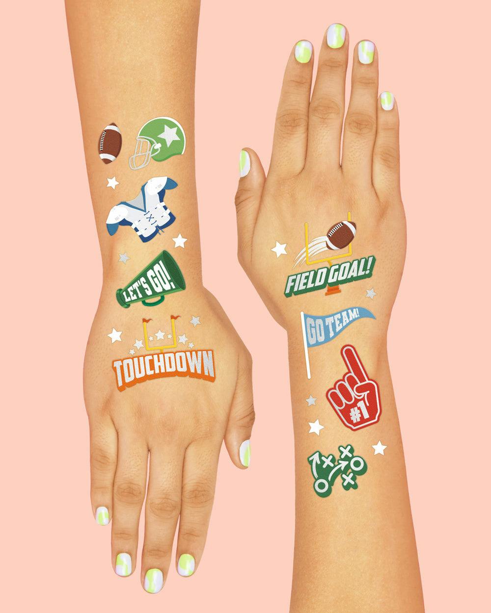 Football Tats - 60 temporary tattoos