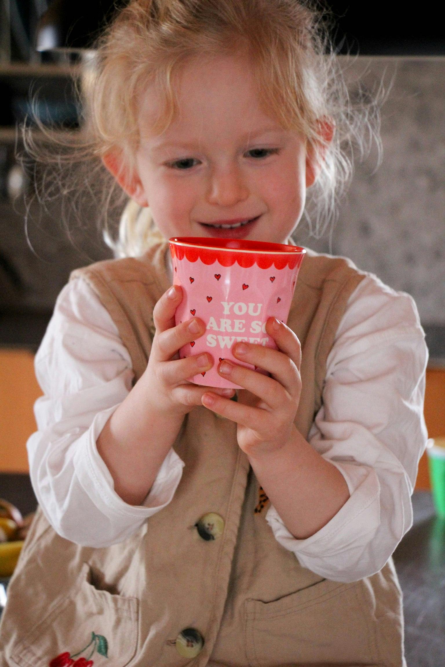 Melamine Cup with Snoopy Print - Medium - Pink - 8.45 oz -