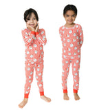 Vintage Santa Stripe - Bamboo - Long Sleeve Loungewear Set
