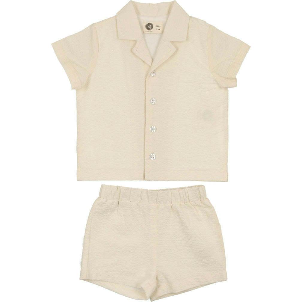 Textured Printed Boys 2Pc Set