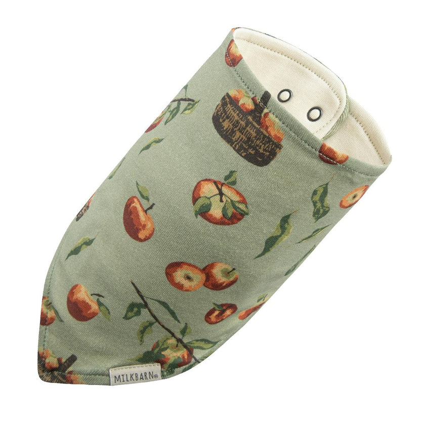 Apple Orchard Organic Cotton Kerchief Bib