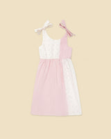 Organic Colorblock Bow Dress