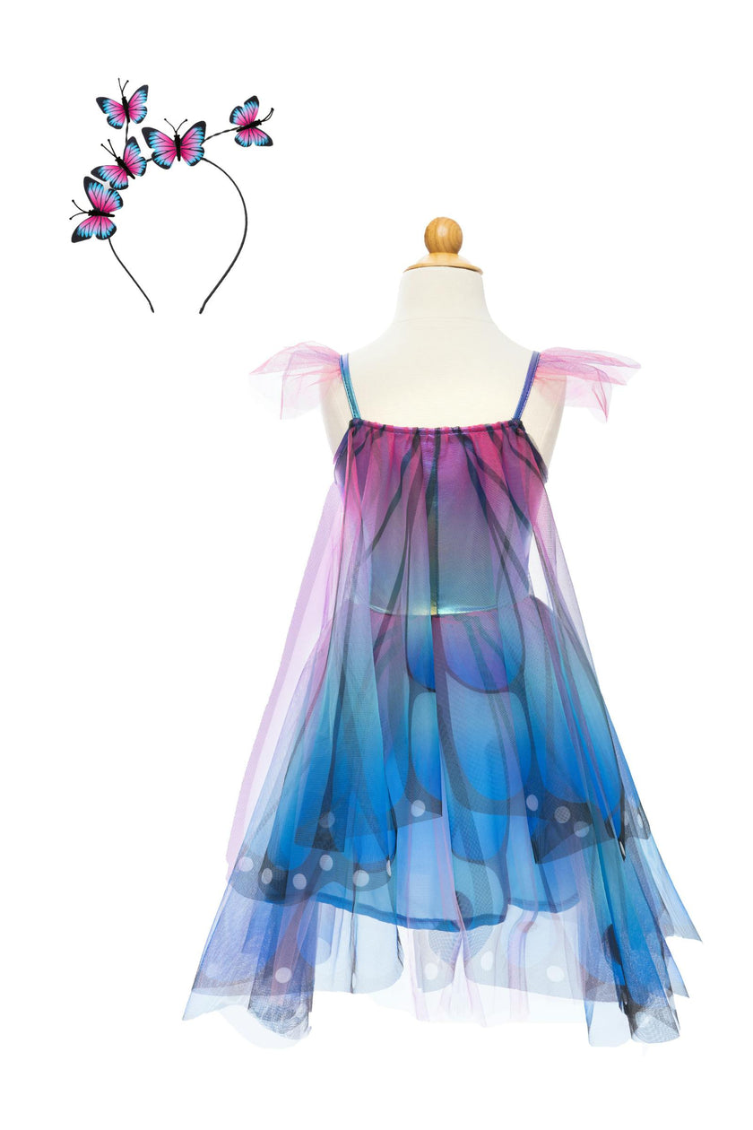 Butterfly Twirl Dress with Wings & Headband