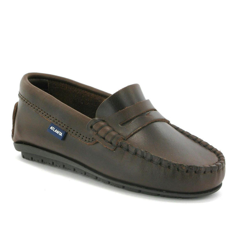 Penny Mocassins, Dark Brown Pull Up Leather