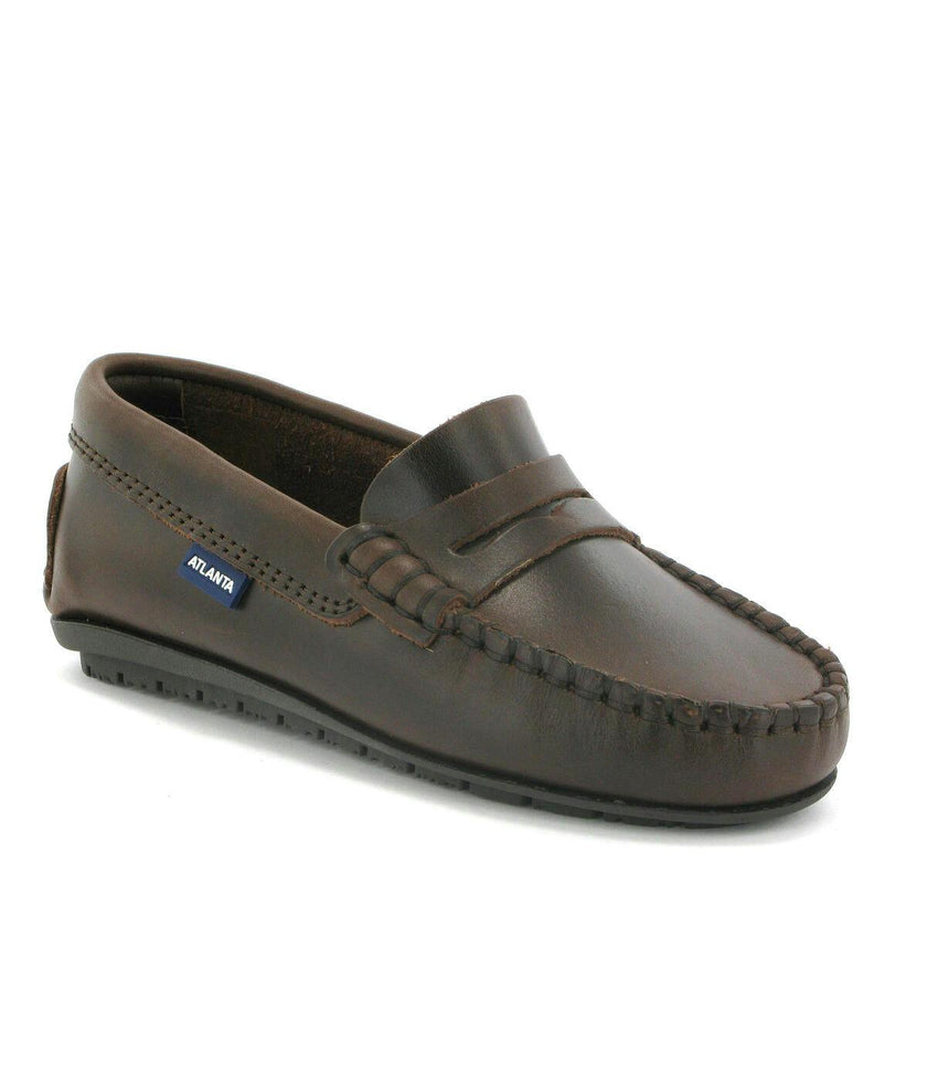 Penny Mocassins, Dark Brown Pull Up Leather