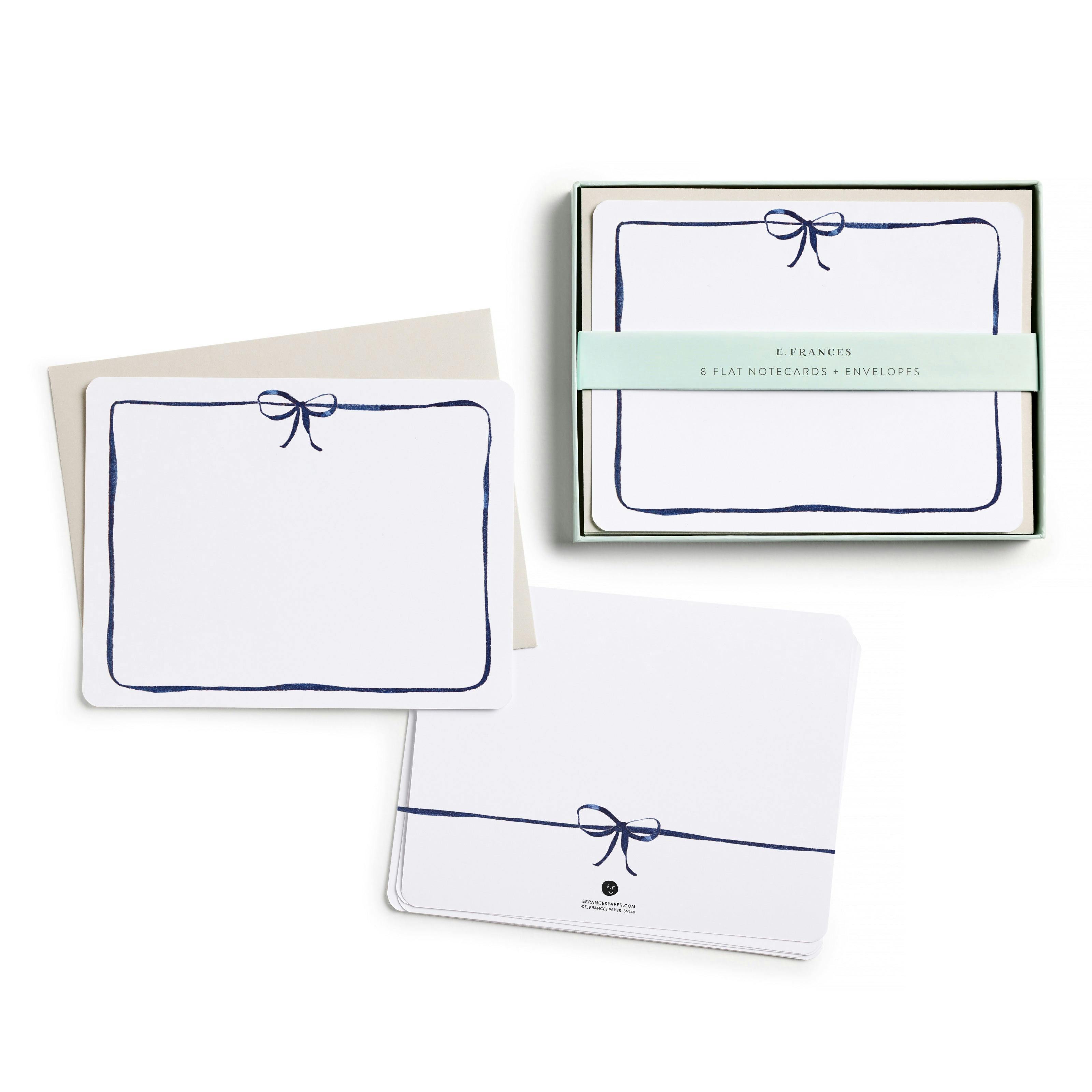 Set of 8 Flat Notecards