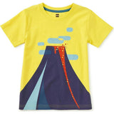 Lava Flow Graphic Tee, Yellow