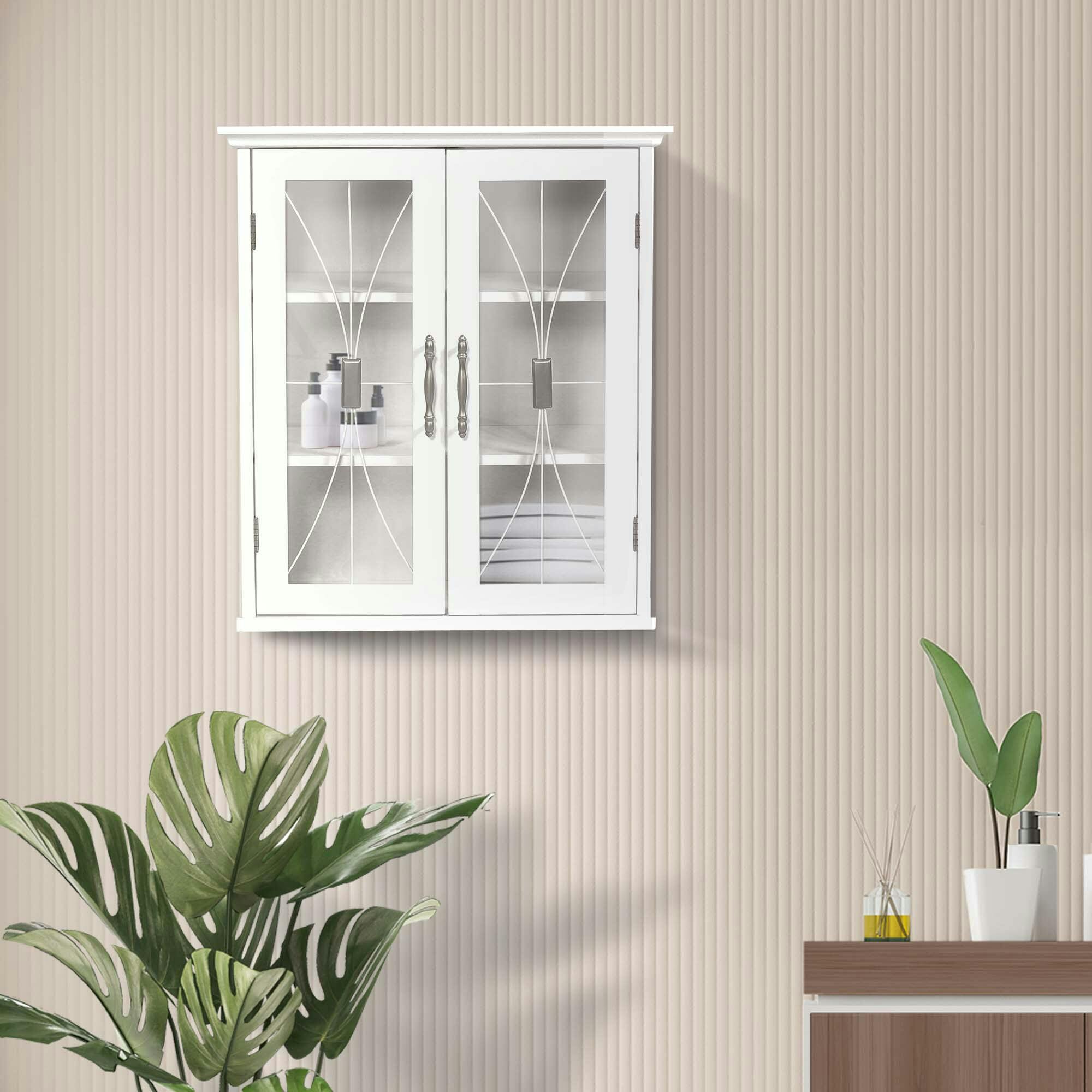 Delaney Wooden Wall Cabinet with 2 Doors