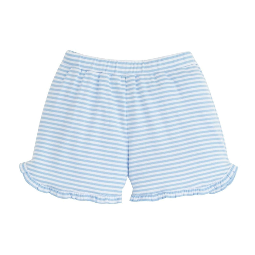 Tulip Knit Short - Light Blue Stripe