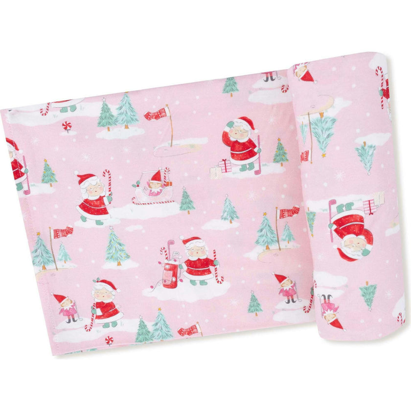 Golfing Mrs. Claus and Elves - Swaddle Blanket