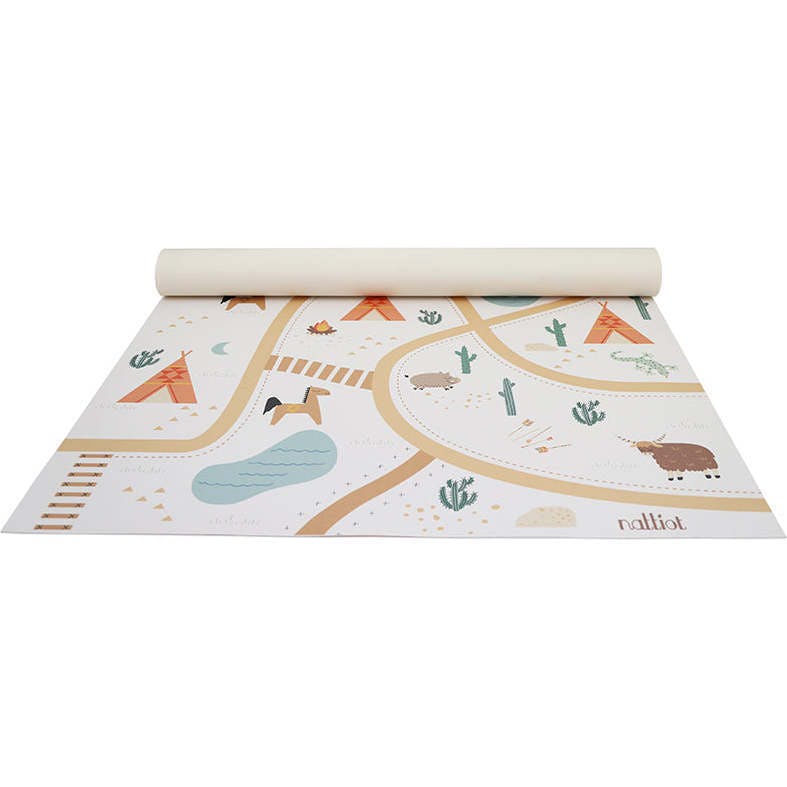 Vinyl Print Rectangular Play Rug