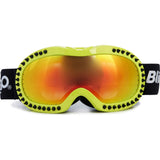 Black Spike Lime Frame Ski Goggle