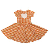 Sweetheart Twirl Dress | Organic Cotton Jersey - Sienna Gingham