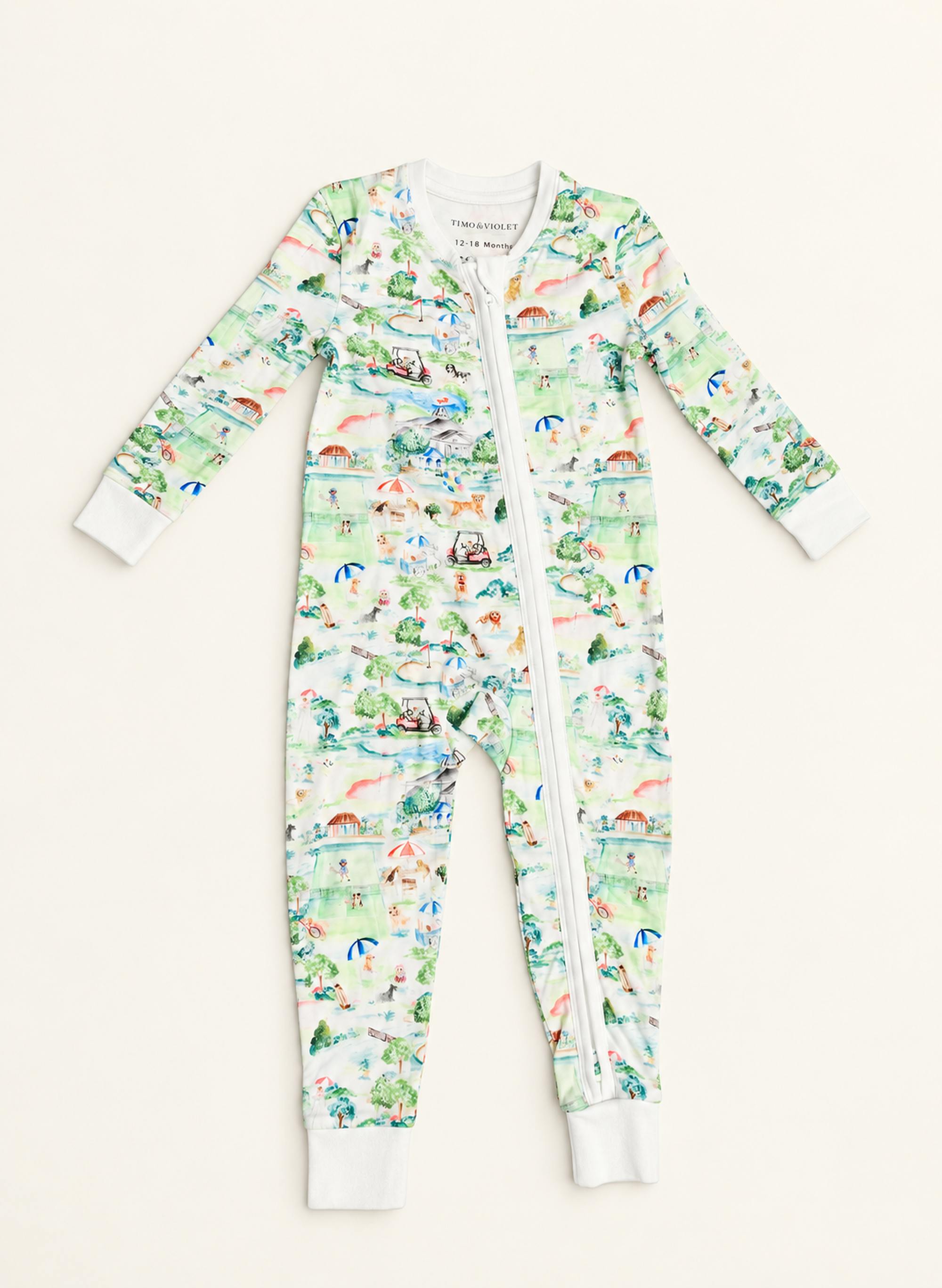 Baby Zippered One-Piece - Dog Days at the Club