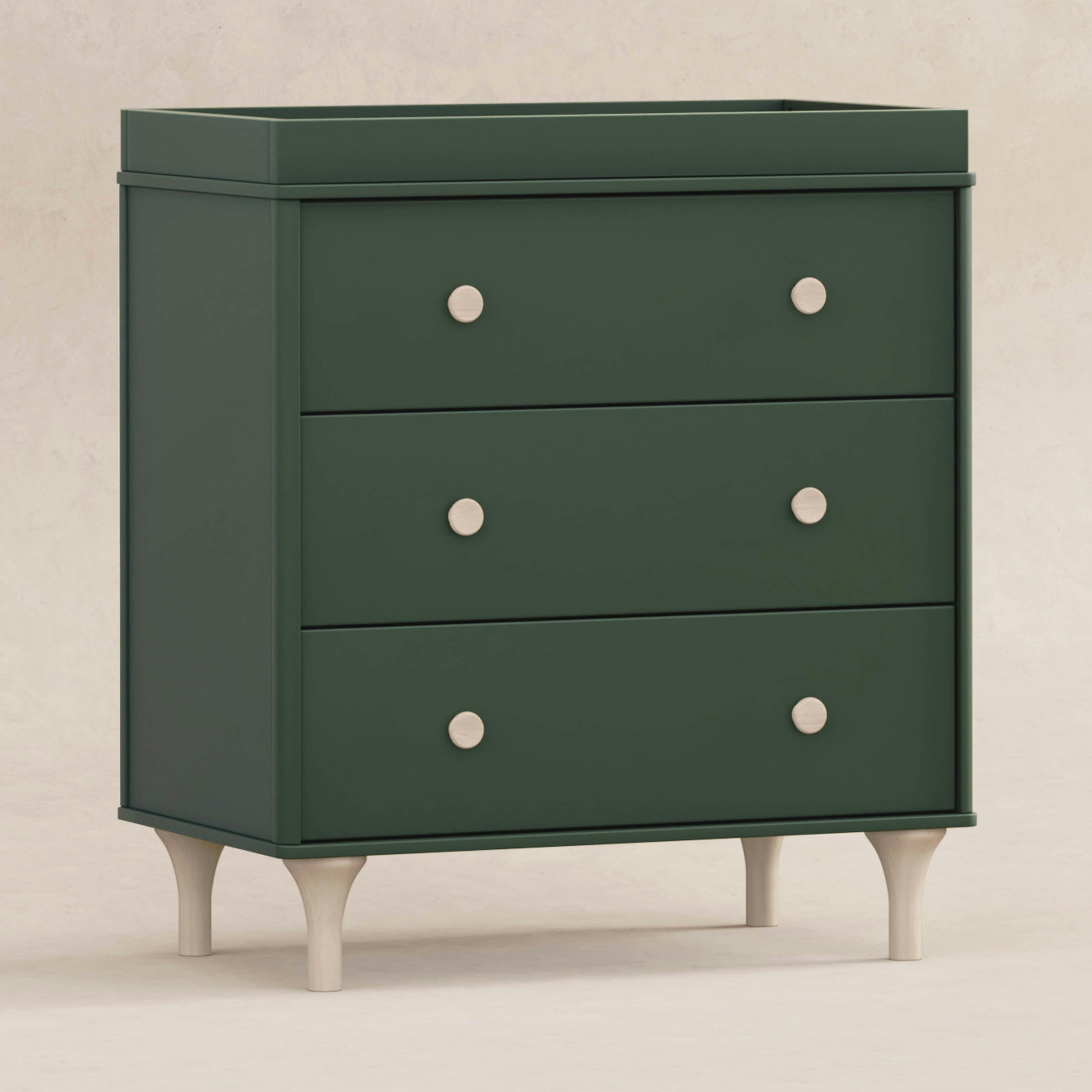 Babyletto Lolly 3-Drawer Compact Changer Dresser with Removable Changing Tray (34