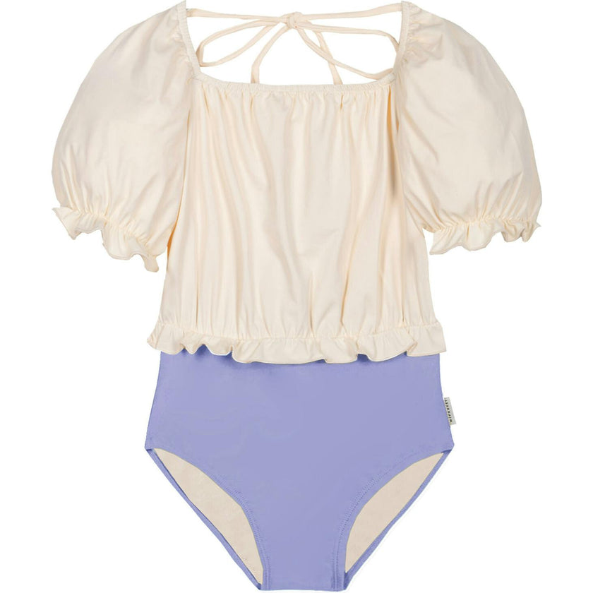 Mipounet SS26 Elise, Swimwear Mauve Ecru