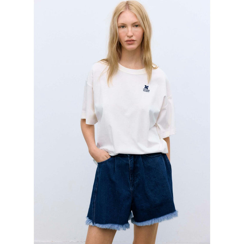 TNS Logo Woman T-Shirt Ecru