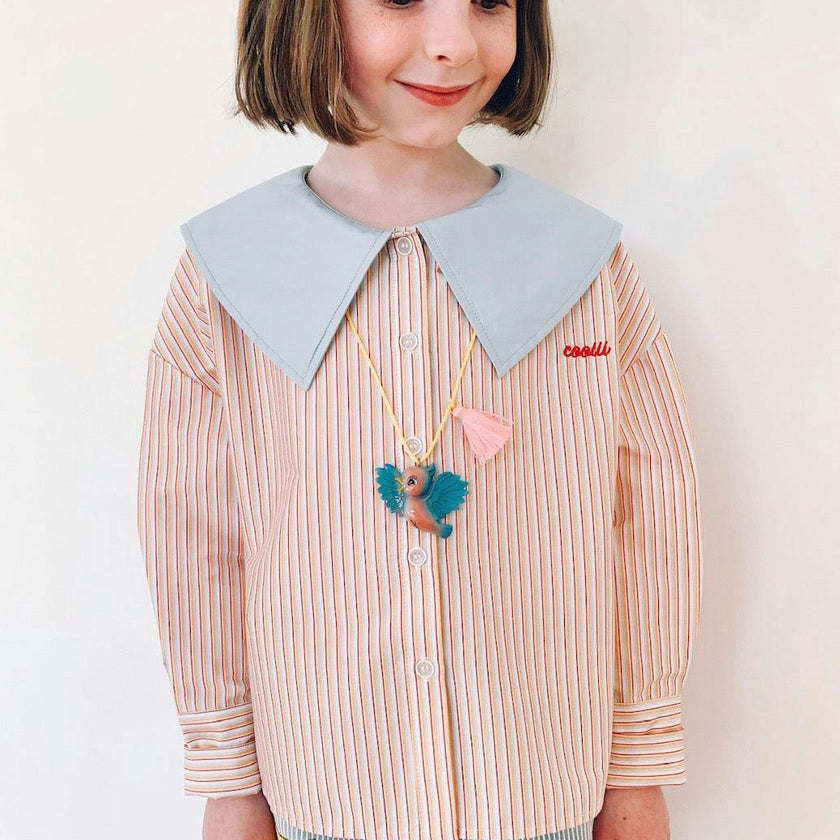 BIRDIE THE BLUE BIRD NECKLACE