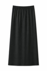 Joey Black Satin Maxi Skirt
