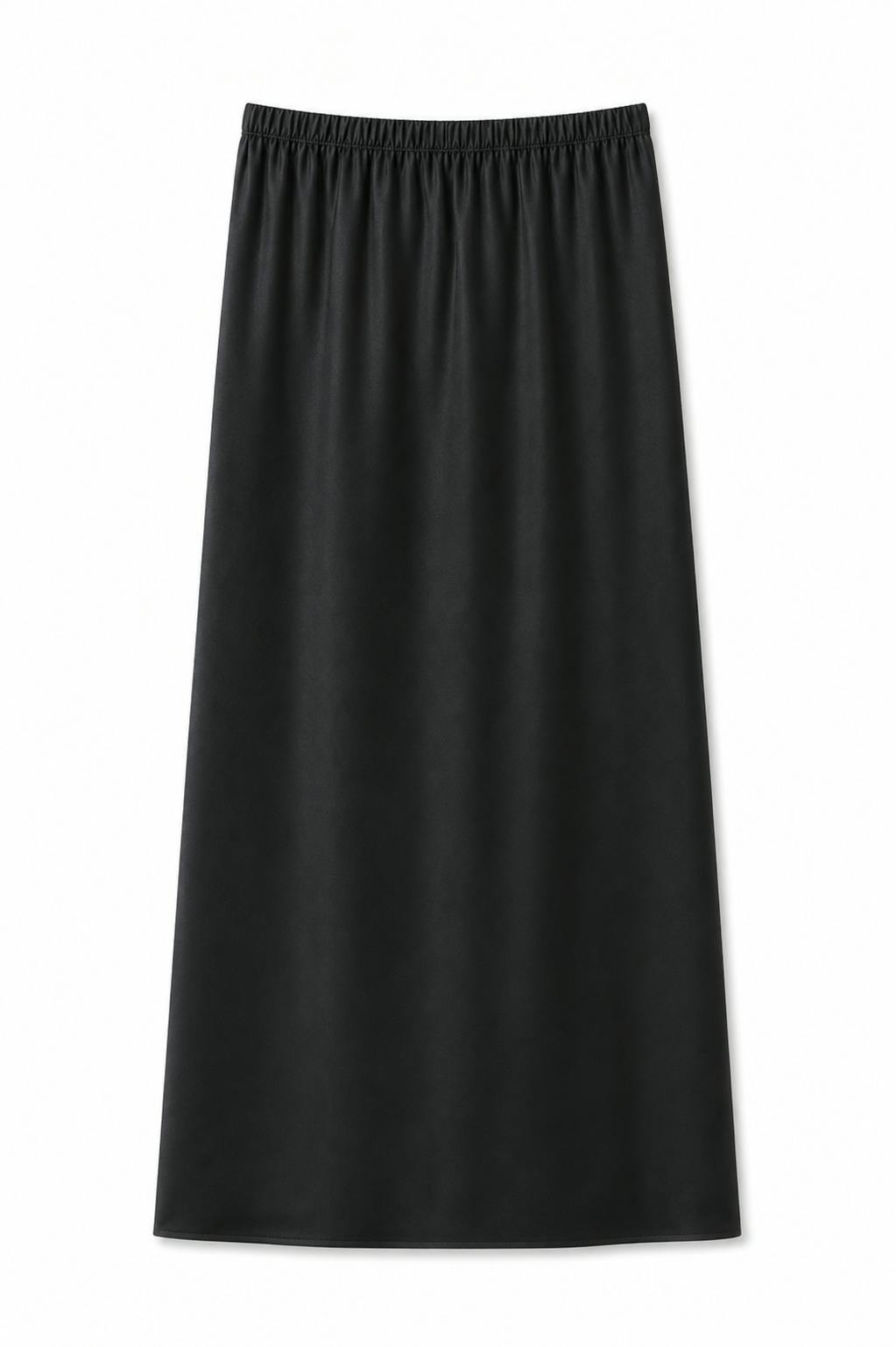 Joey Black Satin Maxi Skirt