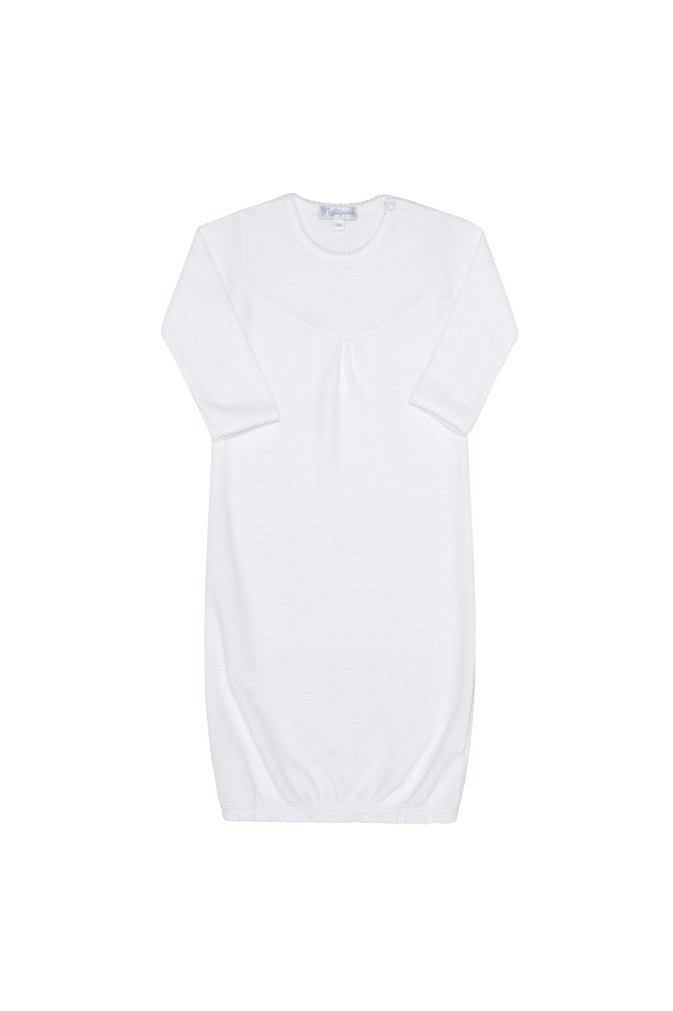 White Bubble Baby Gown