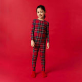 Red Tartan Plaid Classic Pajama Set