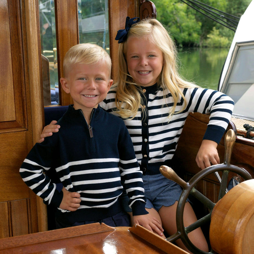 Breton Stripe Cardigan