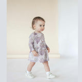 Baby Isabelle Print Long Sleeve Onesie Dress