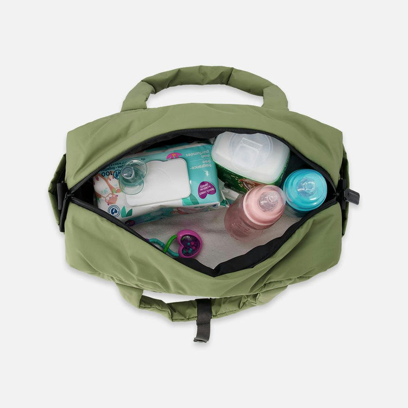 Diaper Bag With Changing Mat Olive Green