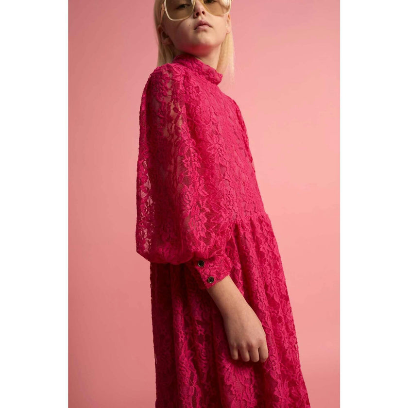 Lace Dress Fuchsia