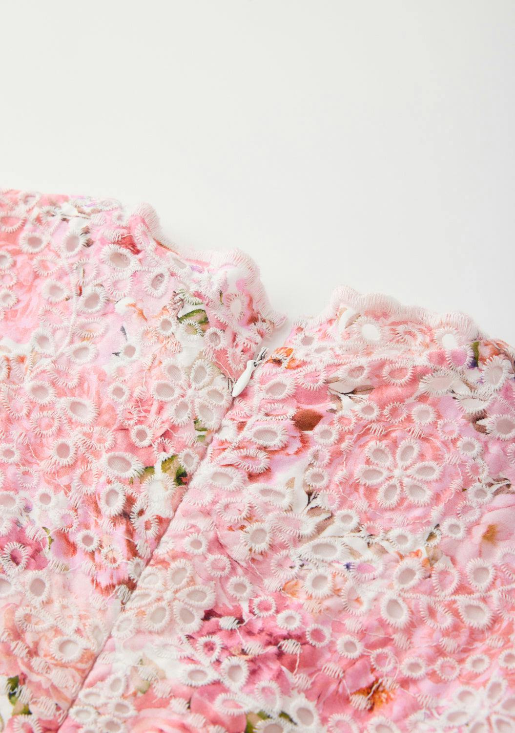 Julietta Cotton Embroidered Mini Dress