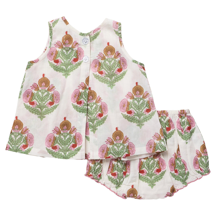 Baby Girls Jaipur 2-PC Set - Pink Bellflower